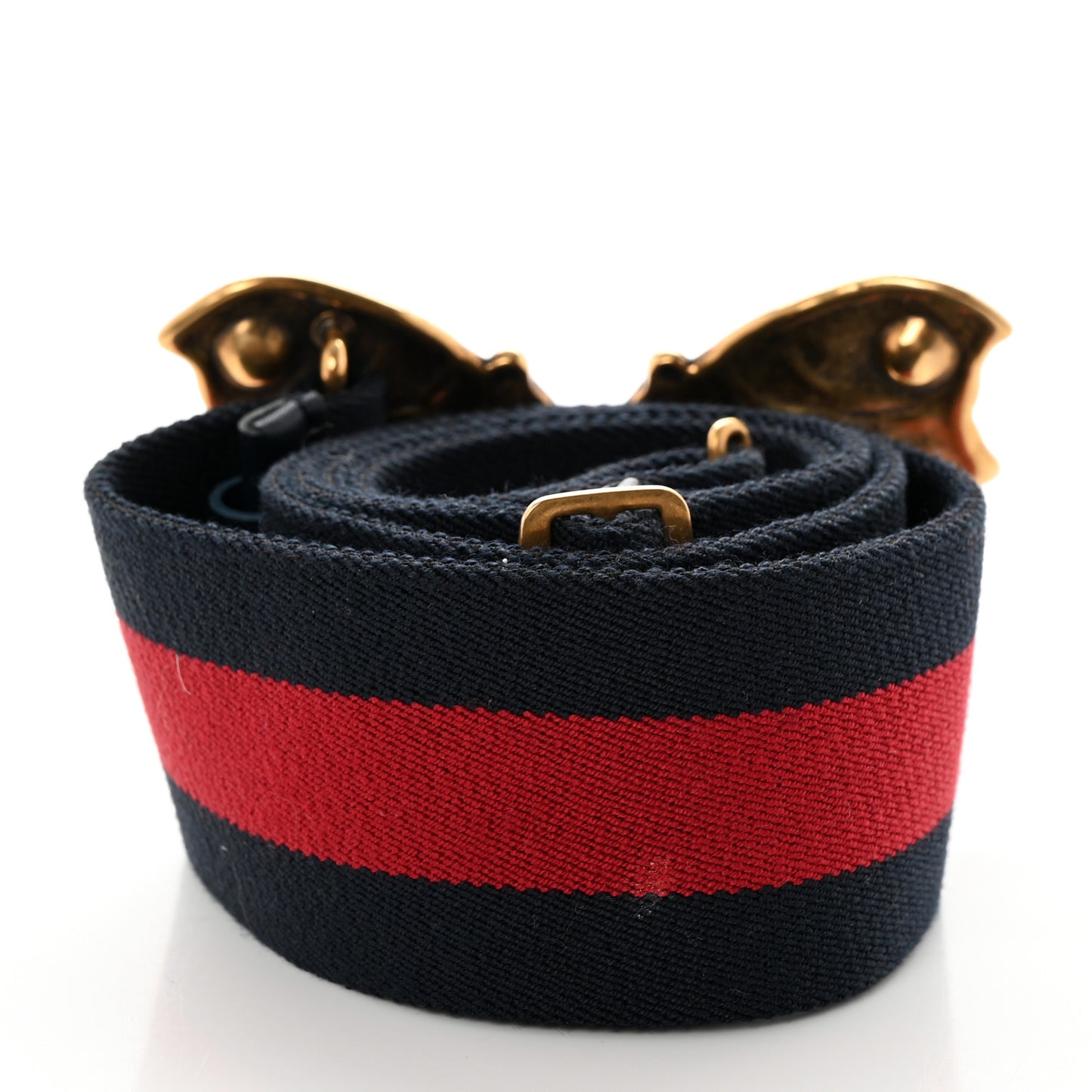 Nylon Web Embellished Butterfly Belt 90 36 Red Green