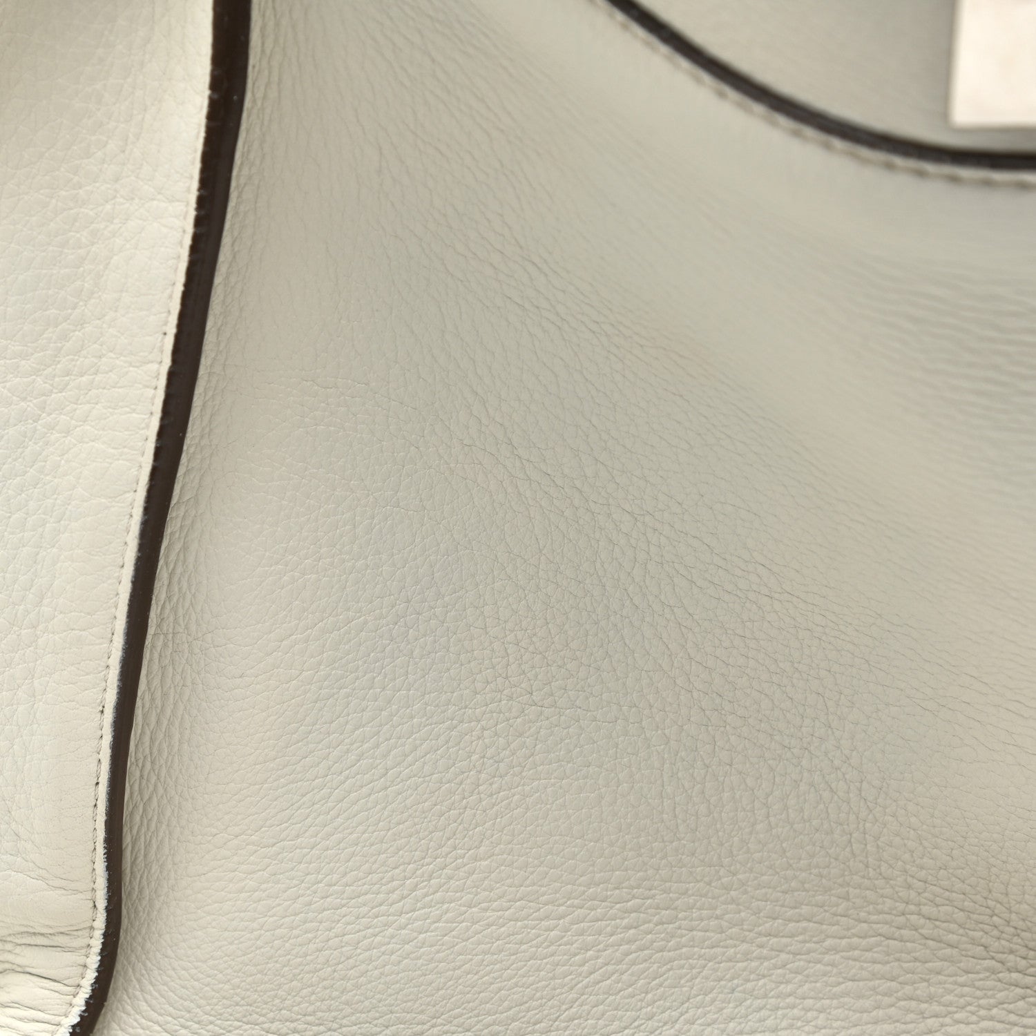 Fendi Calfskin Fur Monster Eyes Large Peekaboo Iconic Satchel White 8 of 27