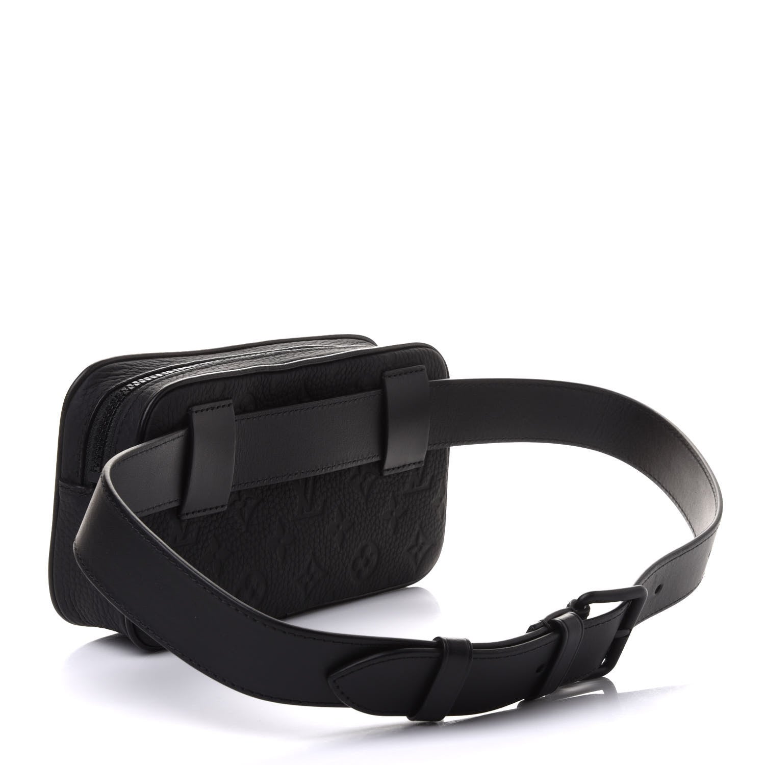 Louis Vuitton Taurillon Monogram Uniformes Solar Ray Soft Pochette Volga Belt Bag Black 3 of 10