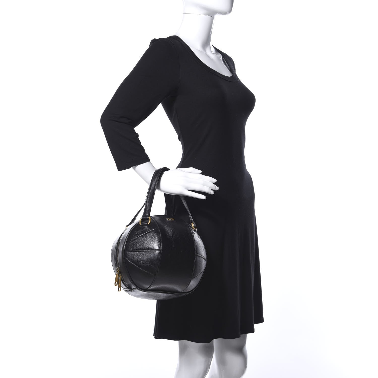 Gucci Piuma Lux Energy Tifosa Basketball Shaped Shoulder Bag Black 2 of 15