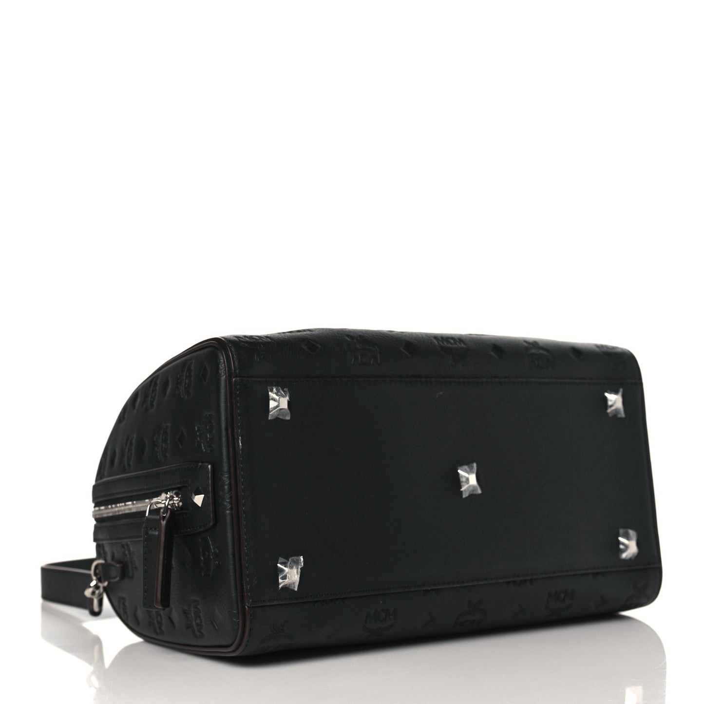 Calfskin Ottomar Monogram Essential Boston Bag Black