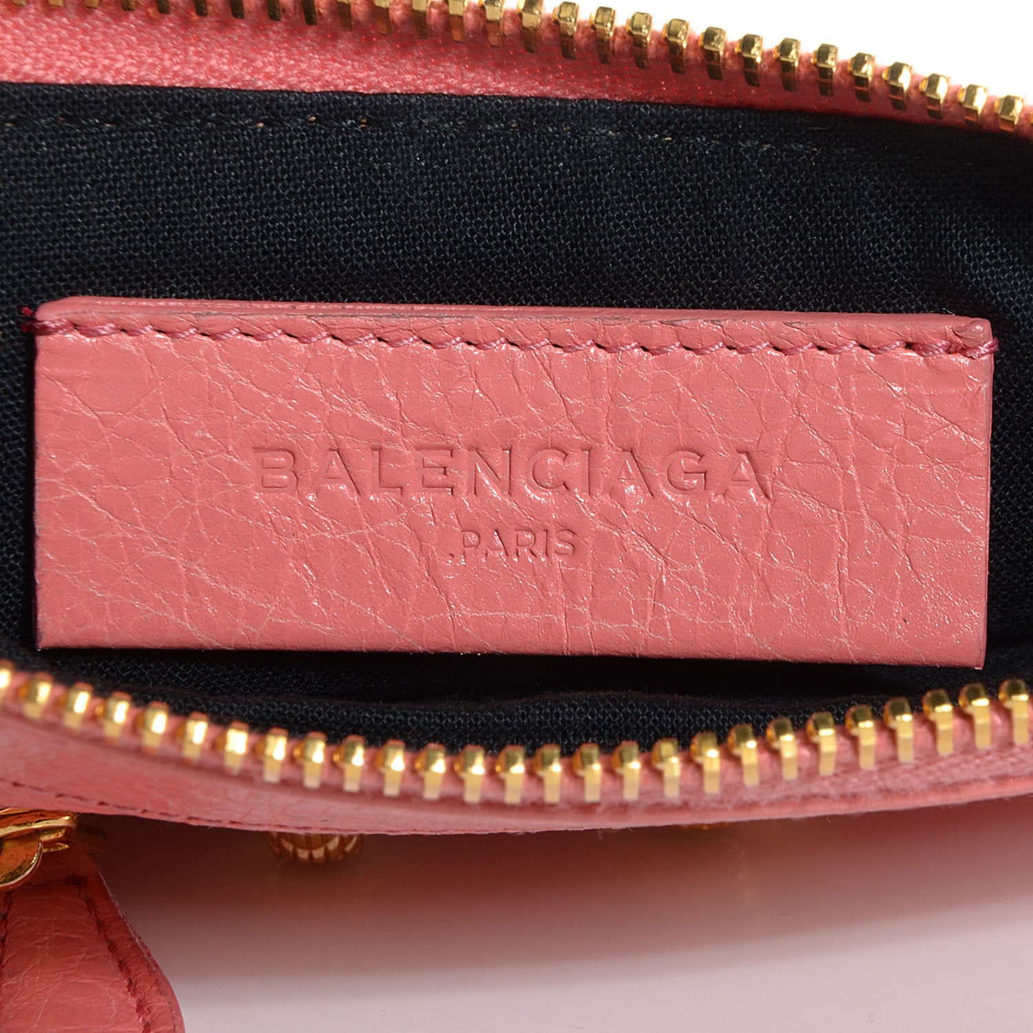 Balenciaga Agneau Giant 12 Gold Hardware M Porte-Monnaie Coin Purse Rose Azalee 6 of 11