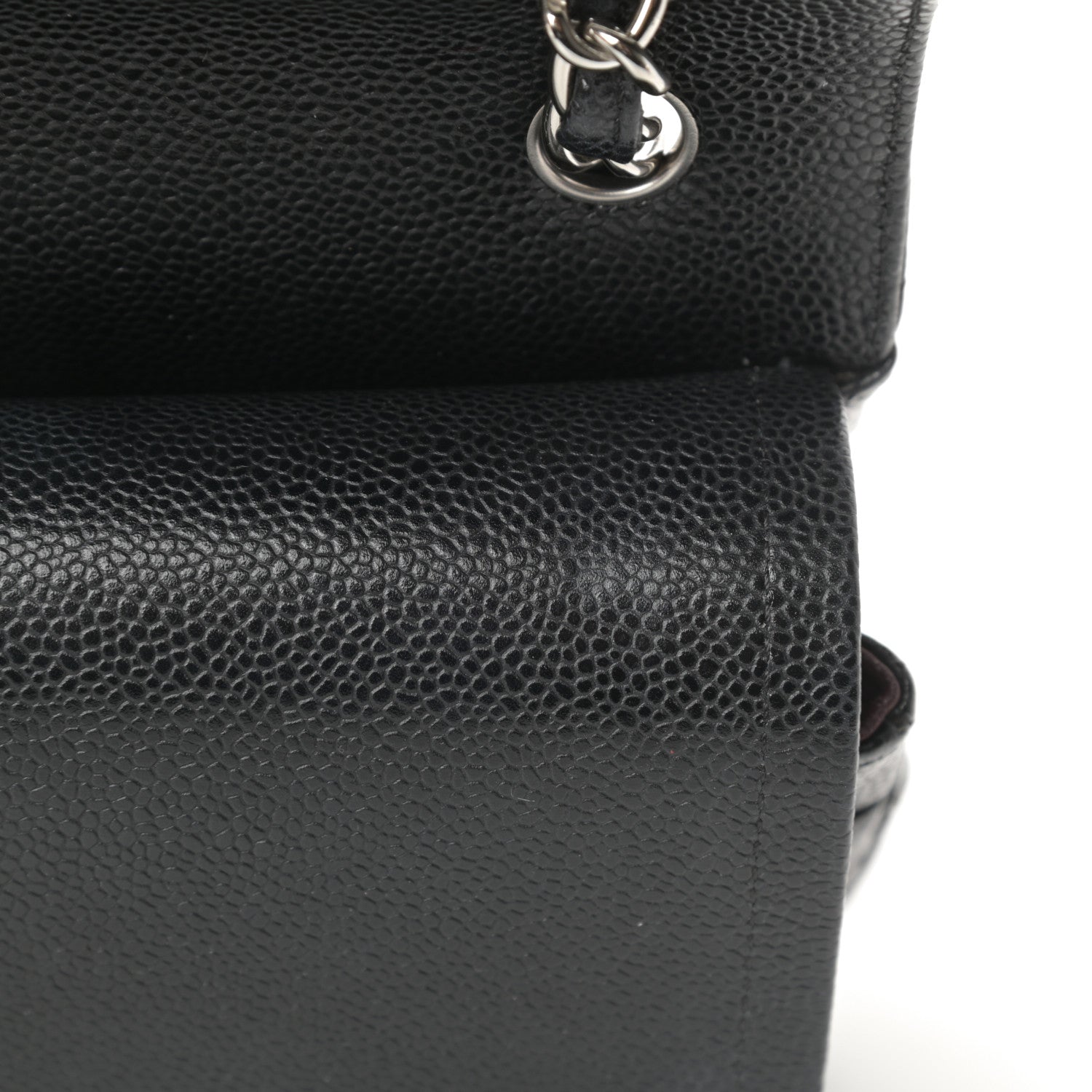 Chanel Caviar Quilted Jumbo Double Flap Black 12 of 14