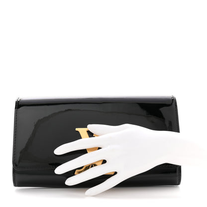Louis Vuitton Patent Louise Clutch Black 2 of 10