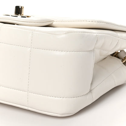 Chanel Lambskin Resin Crystal Square Quilted Monacoco Mini Square Flap White 10 of 10