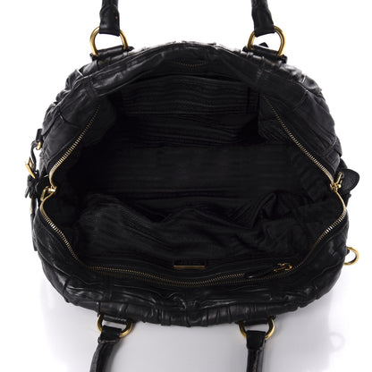 Prada Nappa Gaufre Tote Black 5 of 19