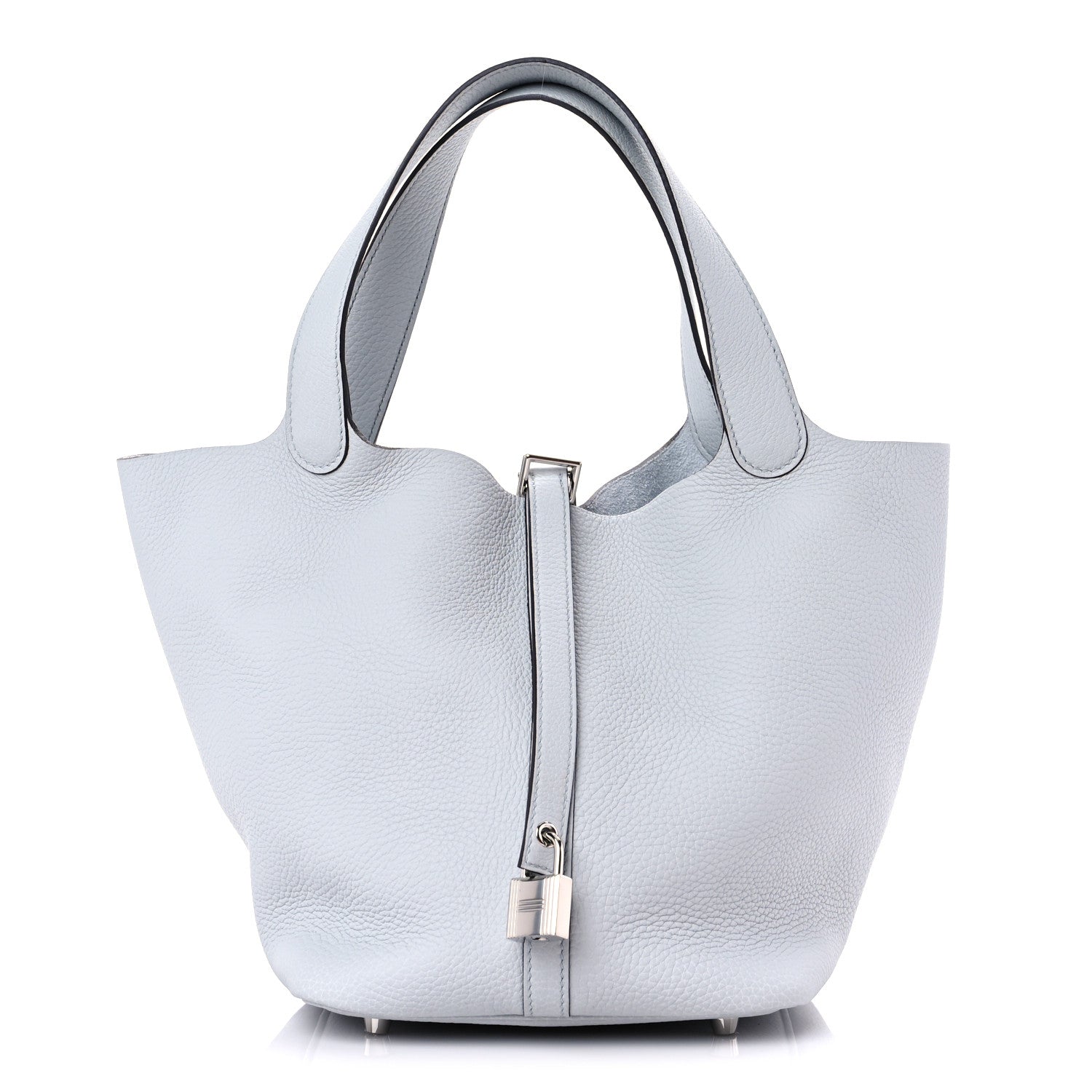 Hermes Taurillon Clemence Picotin Lock 22 MM Bleu Pale 1 of 11
