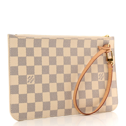 Louis Vuitton Damier Azur Neverfull MM GM Pochette 3 of 8