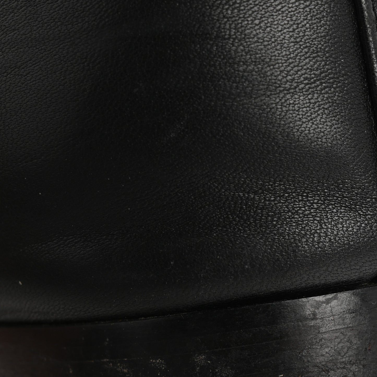 Lambskin Patent Cap Toe Ballerina Flats 39 Black