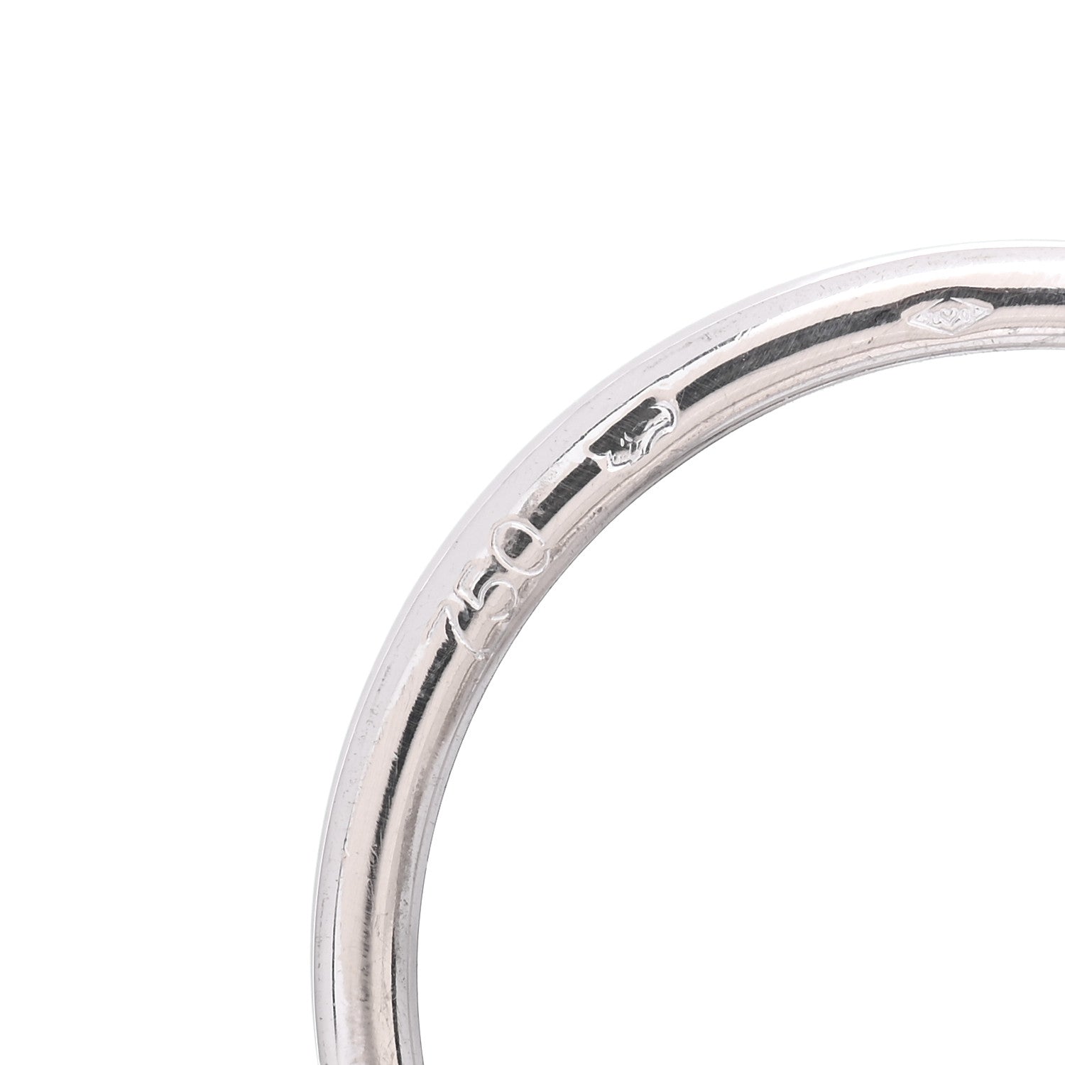 Cartier 18K White Gold Diamond Trinity Ring 53 6.25 5 of 7