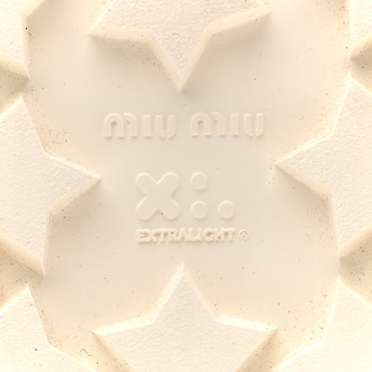 Miu Miu Suede Shearling Mules 37.5 Beige Khaki 8 of 9