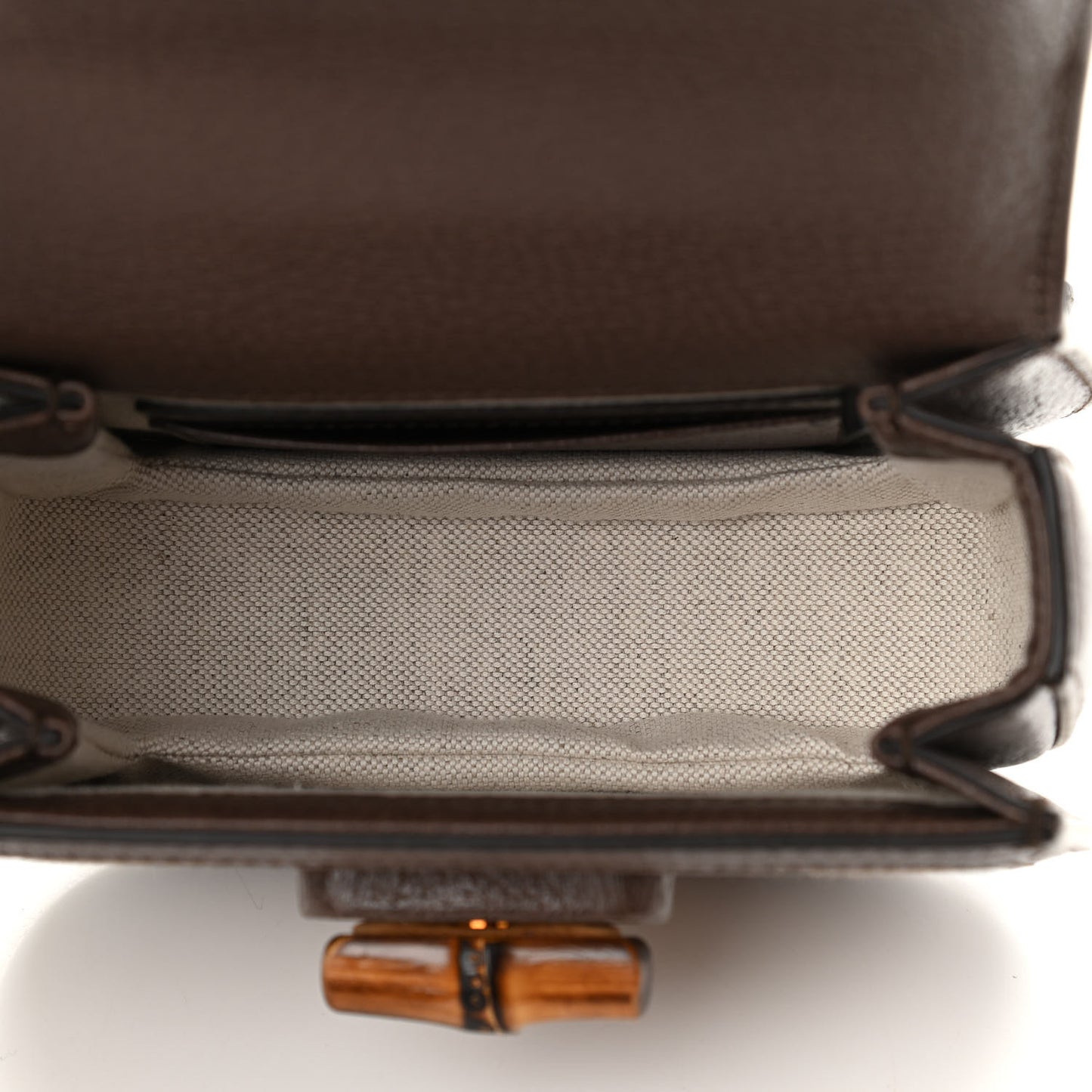 Monogram Jumbo GG Textured Dollar Calfskin Web Mini Bamboo 1947 Top Handle Bag Camel Ebony New Acero