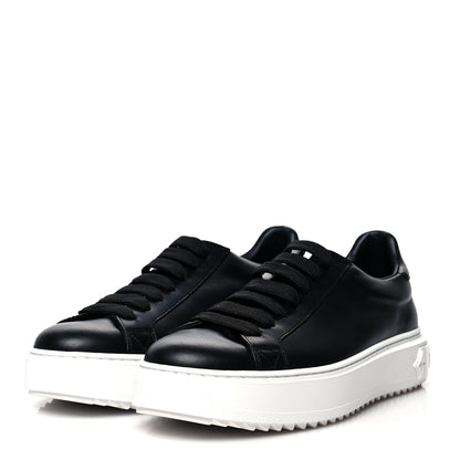 Louis Vuitton Calfskin Time Out Sneakers 39.5 Black 3 of 8