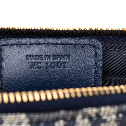 Christian Dior Monogram Mini Saddle Pochette Navy 9 of 11
