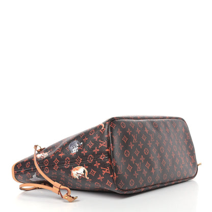 Louis Vuitton Catogram Neverfull MM Marron 4 of 9