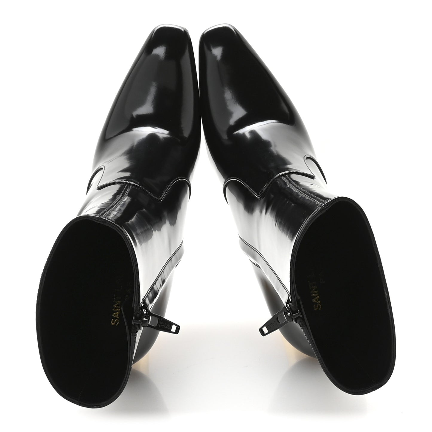 Vitello Marilyn Auteuil 105 Ankle Zip Boots 38 Black