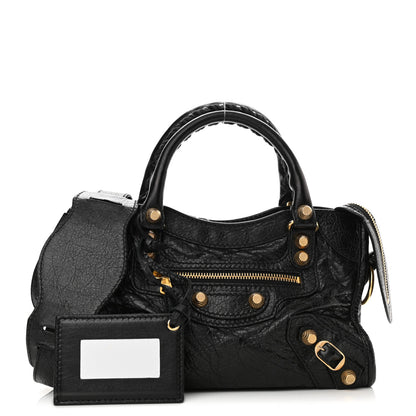 Balenciaga Agneau Giant 12 Gold Hardware Mini City Black 1 of 8