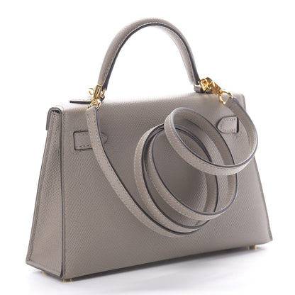Hermes Epsom Mini Kelly Sellier 20 Gris Asphalt 2 of 10