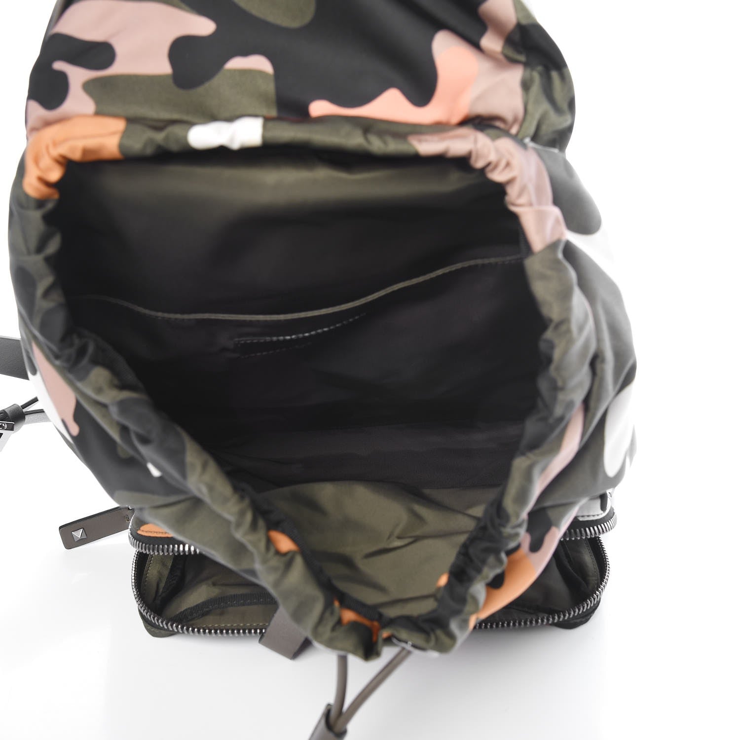 Valentino Garavani Nylon Camouflage Drawstring Backpack Multicolor 4 of 6