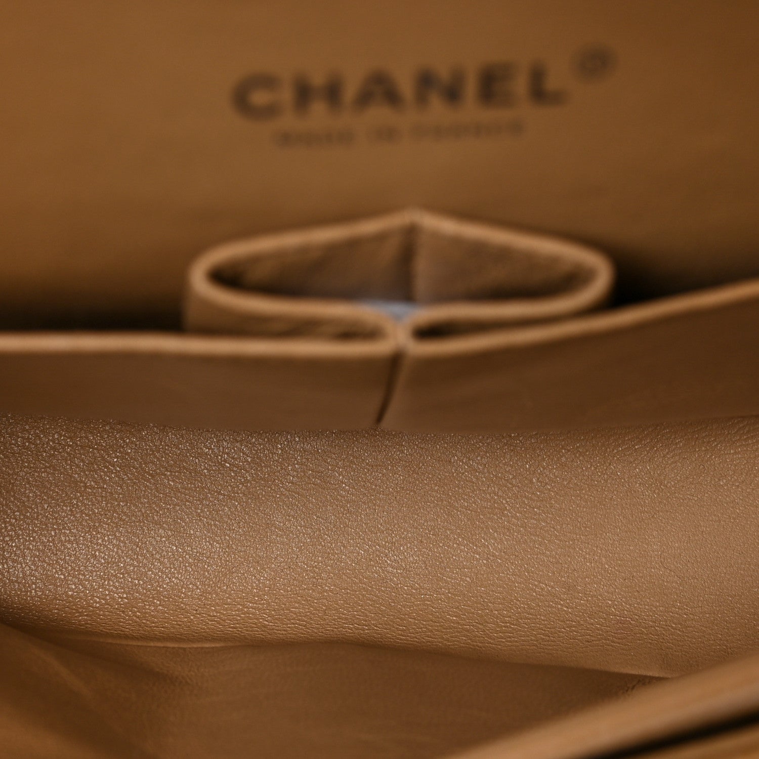 Chanel Caviar Quilted Medium Double Flap Beige 5 of 8