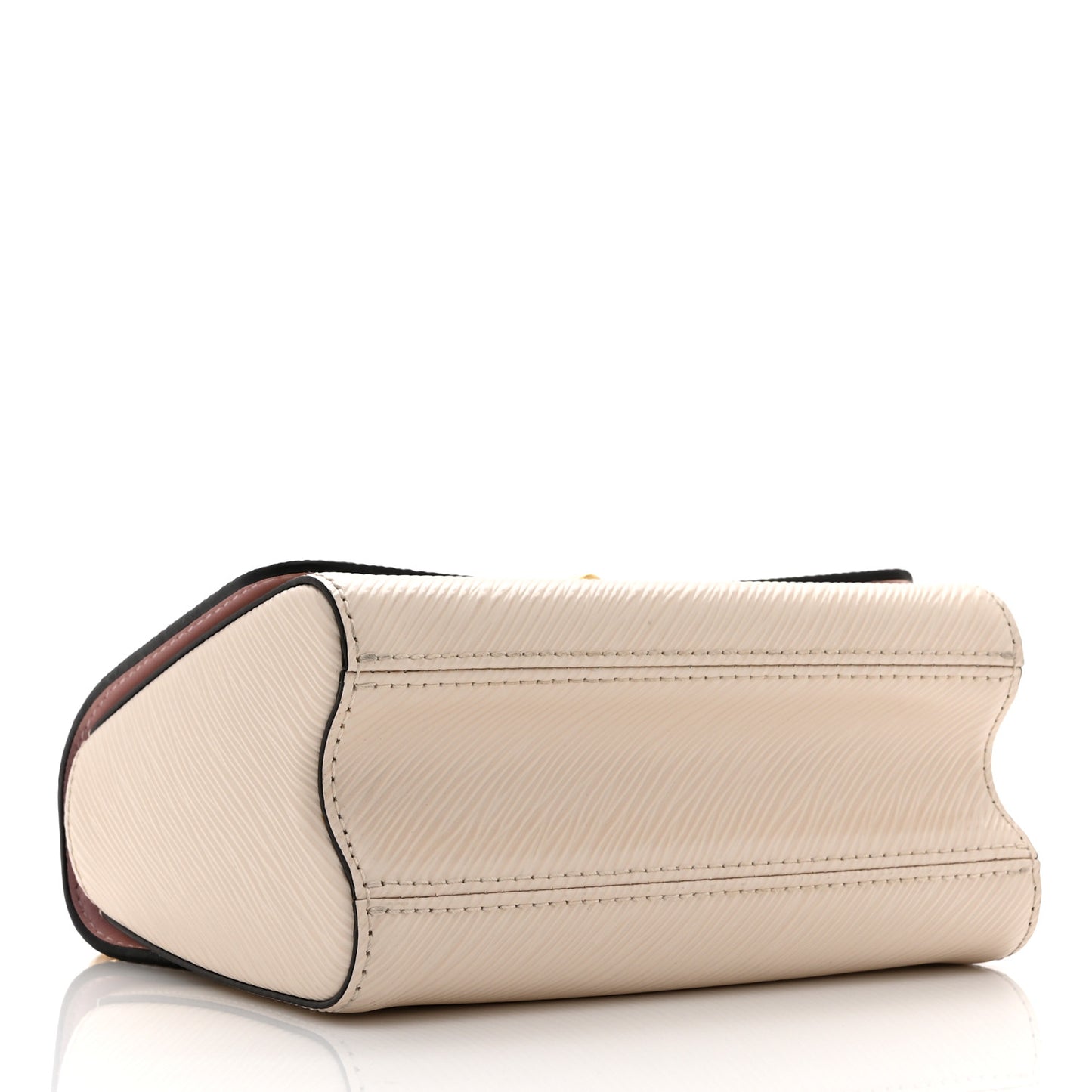 Epi Twist Bi-Color Chain Shoulder Bag PM Quartz White
