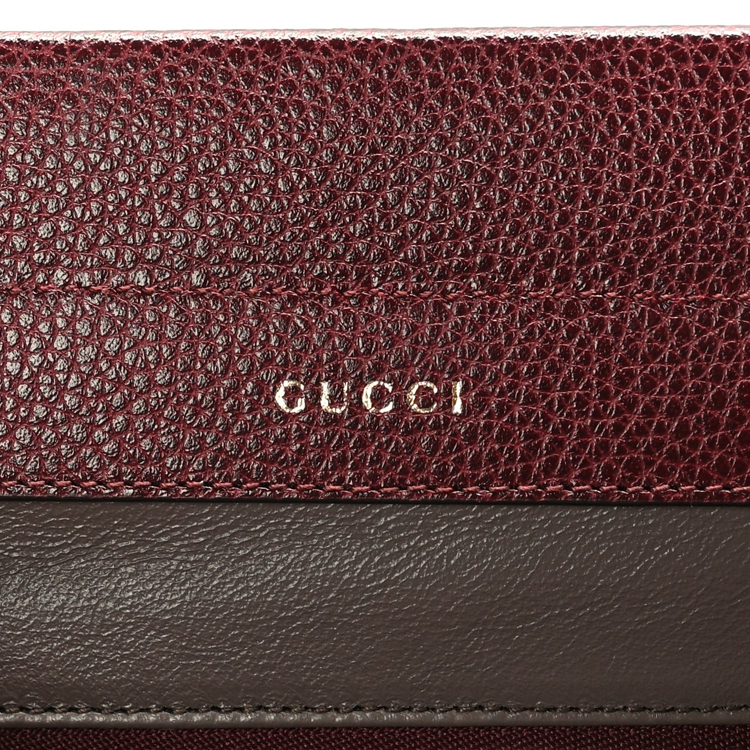 Gucci Grainy Calfskin Small Zumi Top Handle Bag Vintage Bordeaux 5 of 10
