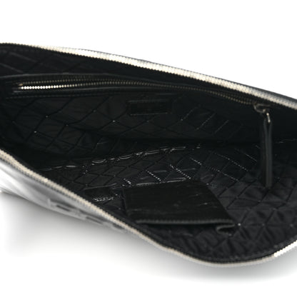 Chanel Calfskin Large Feministe Maize Feminine Pouch Clutch Black 5 of 7