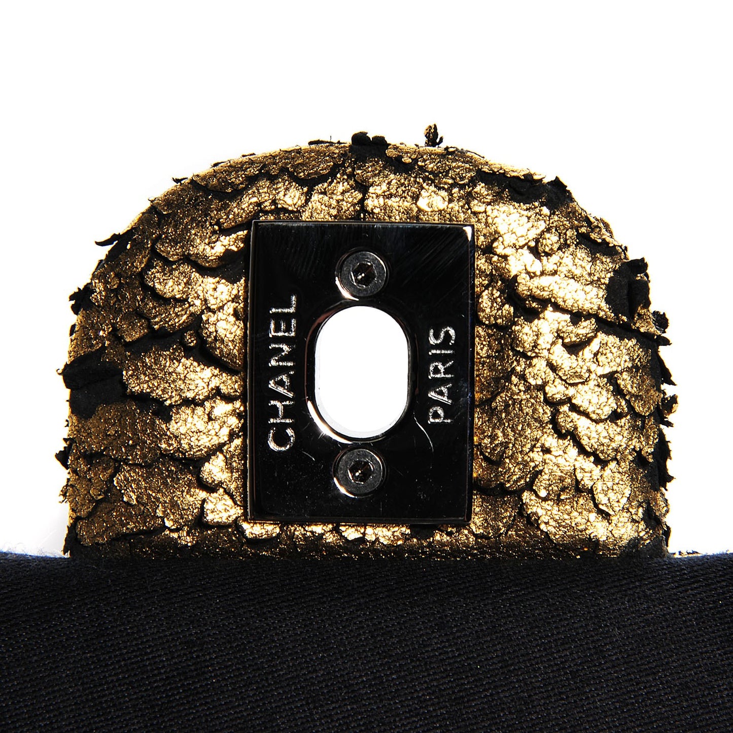 Lambskin Mineral Nights Wristlet Gold Black