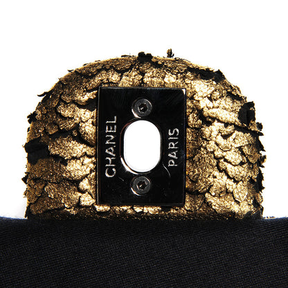 Chanel Lambskin Mineral Nights Wristlet Gold Black 6 of 8