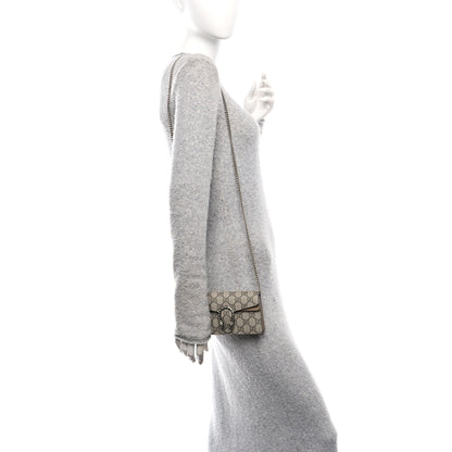 Gucci GG Supreme Monogram Super Mini Dionysus Shoulder Bag Taupe 2 of 10