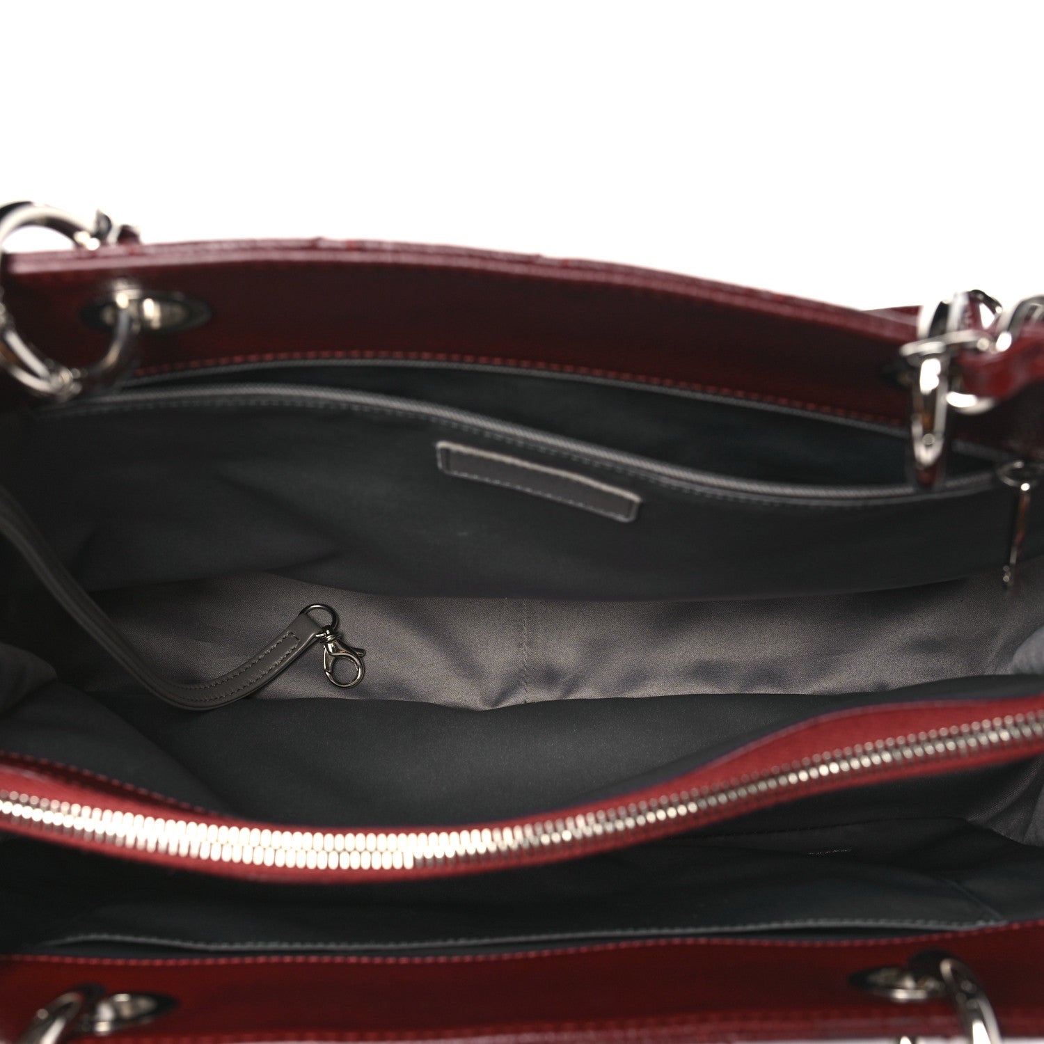 Chanel Caviar Quilted Grand Shopping Tote GST Dark Burgundy 5 of 10