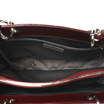 Chanel Caviar Quilted Grand Shopping Tote GST Dark Burgundy 5 of 10