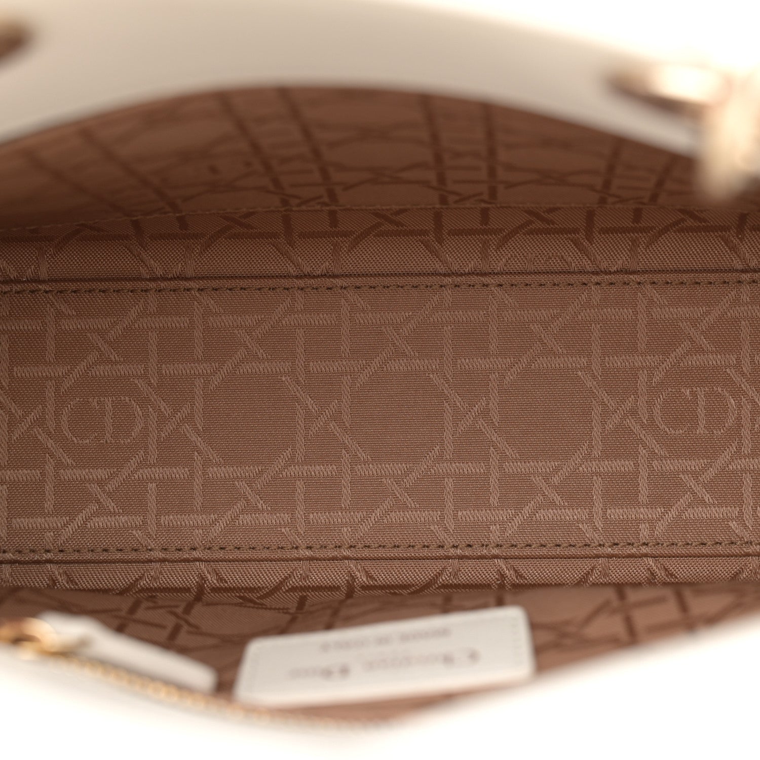 Christian Dior Lambskin Cannage Small My ABCDior Lady Dior White 5 of 13
