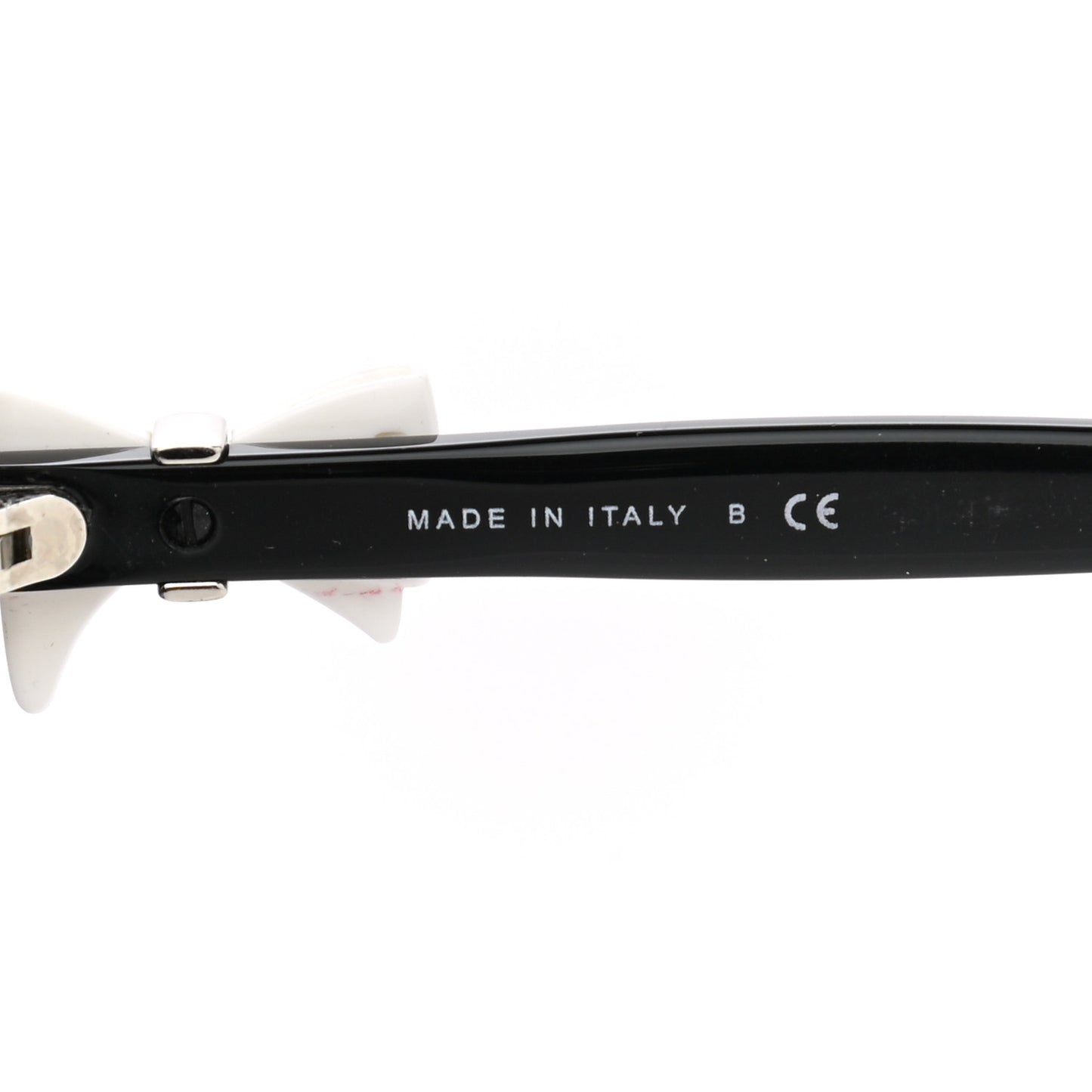Acetate CC Bow Sunglasses 5171 Black White