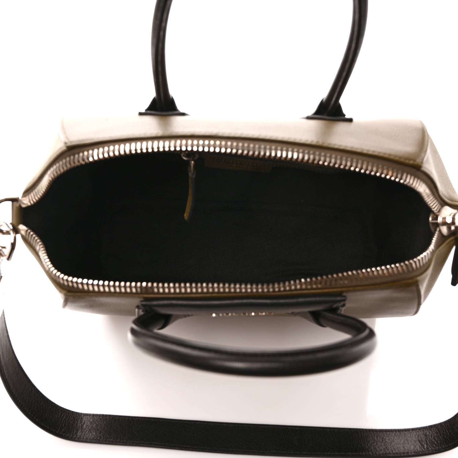 Givenchy Sugar Goatskin Medium Tri-Color Antigona Khaki Black 5 of 10