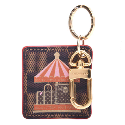 Louis Vuitton Damier Ebene Illustre Carousel Bag Charm Key Ring 1 of 3