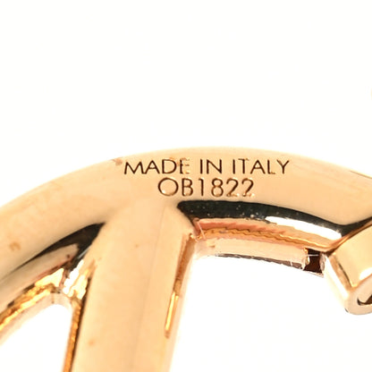 Fendi Metal FF Hoop Earrings Gold 5 of 5