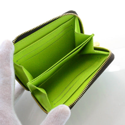 Louis Vuitton Monogram Graffiti Zippy Coin Purse Wallet Green 5 of 8