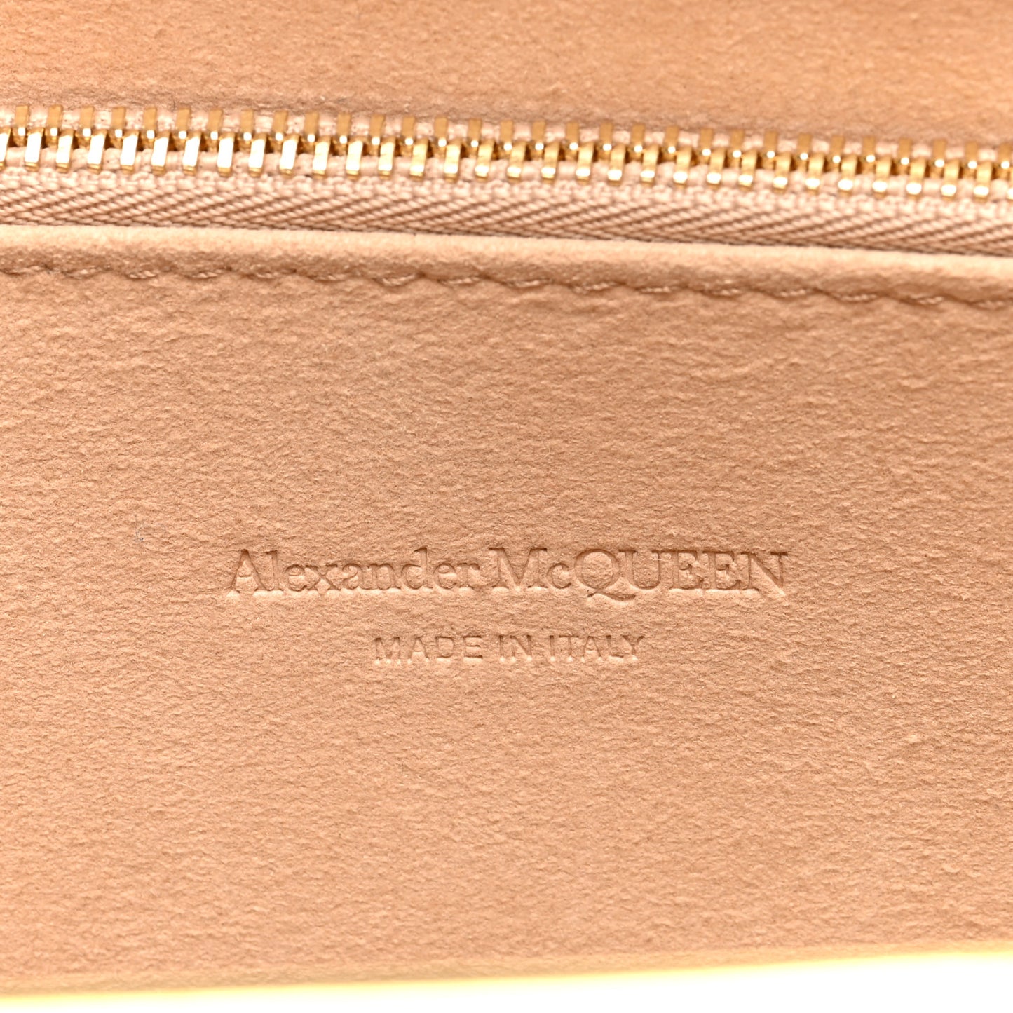 Calfskin Crocodile Embossed Knuckle Flat Clutch Ivory