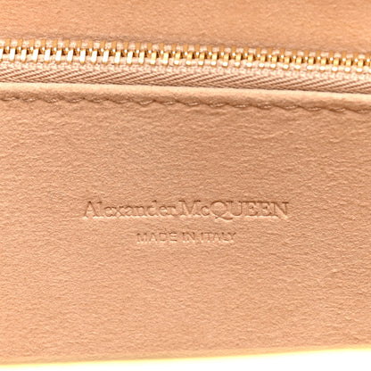 Alexander McQueen Calfskin Crocodile Embossed Knuckle Flat Clutch Ivory 6 of 6