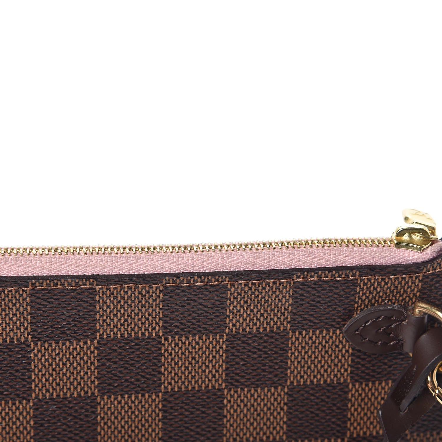 Louis Vuitton Damier Ebene Neverfull MM GM Pochette Rose Ballerine 11 of 12