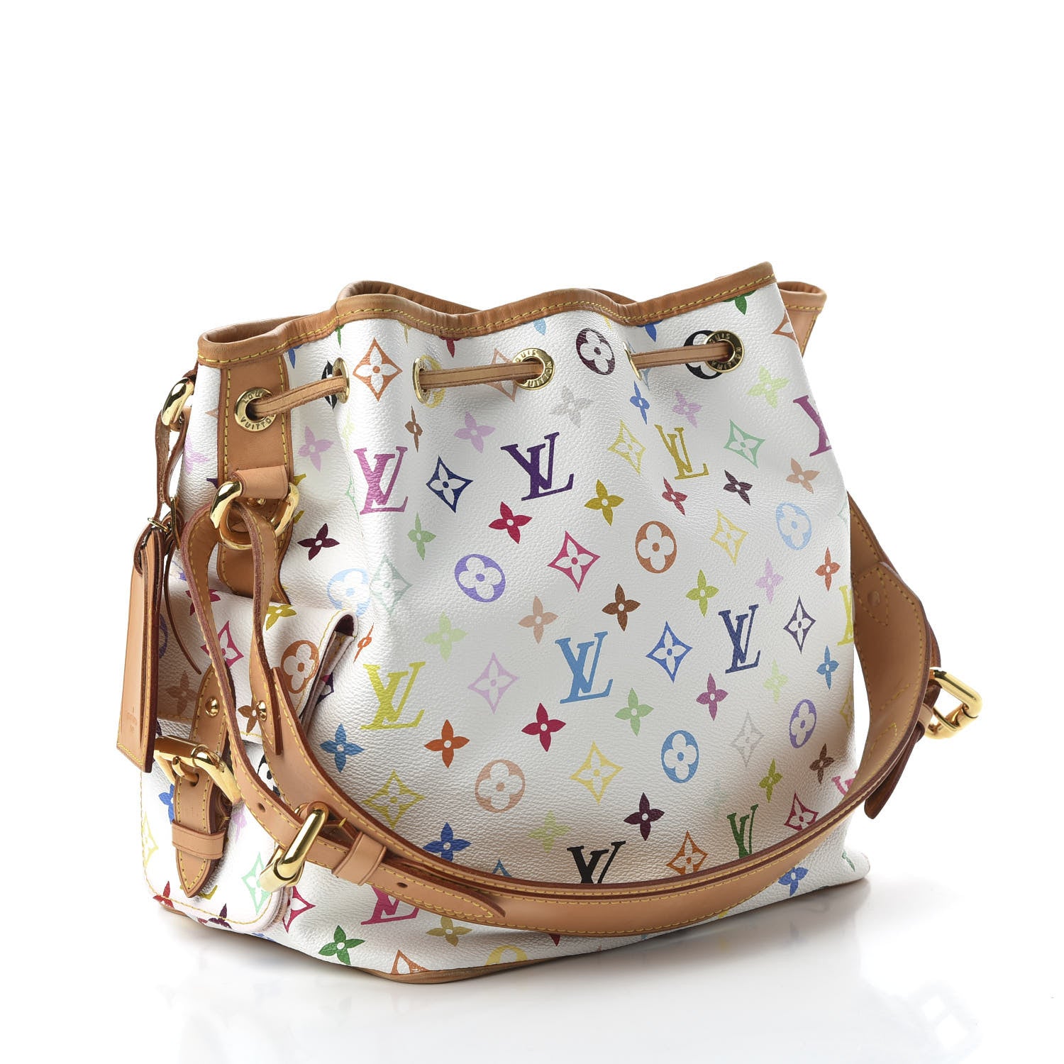 Louis Vuitton Monogram Multicolor Petit Noe White 3 of 9