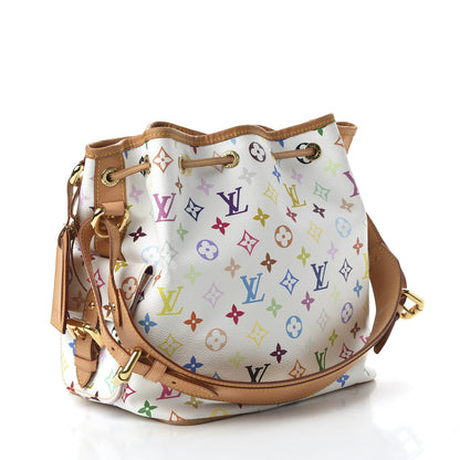 Louis Vuitton Monogram Multicolor Petit Noe White 3 of 9