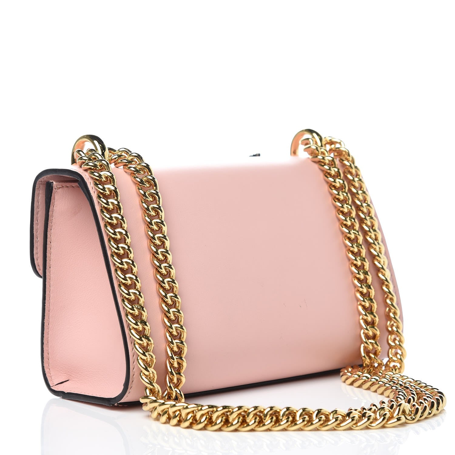 Gucci Calfskin Crystal Star Embroidered Small Padlock Shoulder Bag Perfect Pink Multicolor 2 of 10