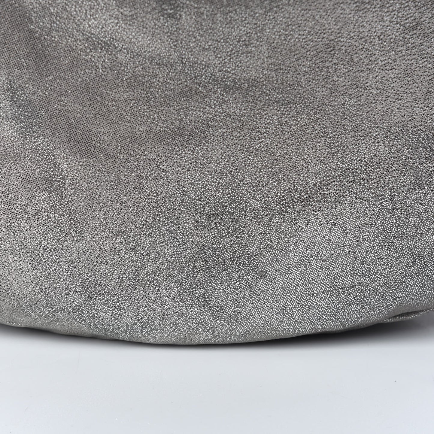 Metallic Suede Large Sky Hobo Silver