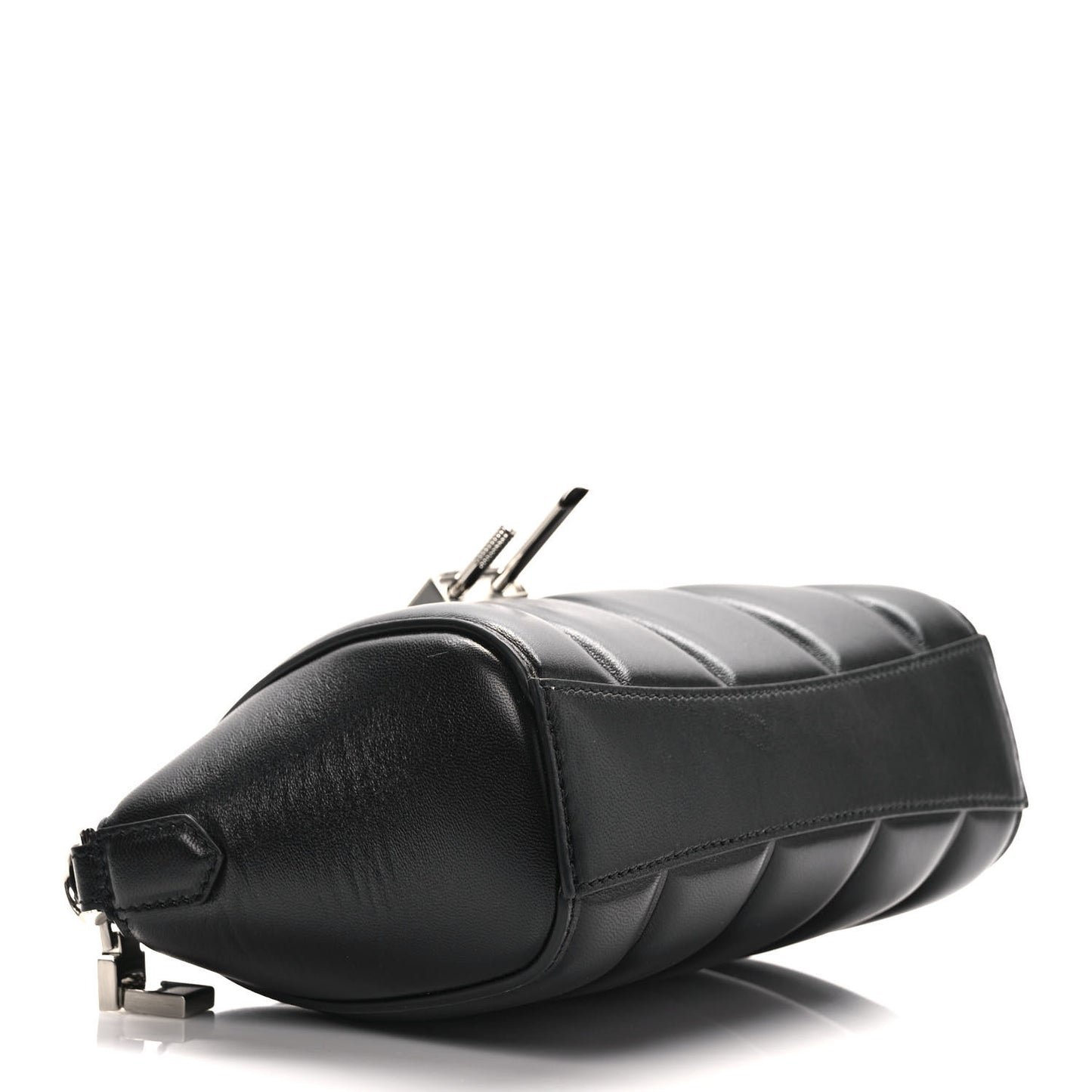 Lambskin XS Lock Antigona Shoulder Bag Black