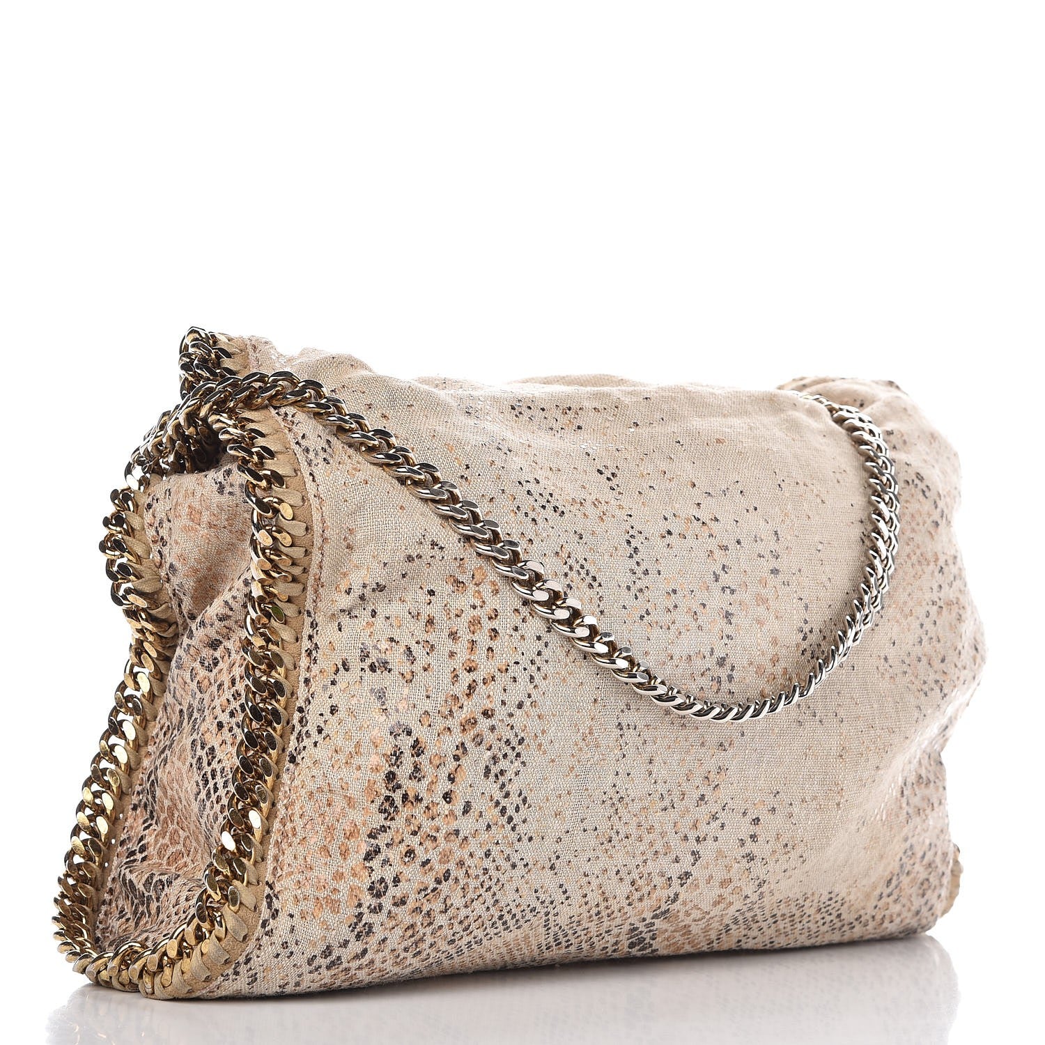 Stella McCartney Linen Eco Python Print Falabella Tote 3 of 8