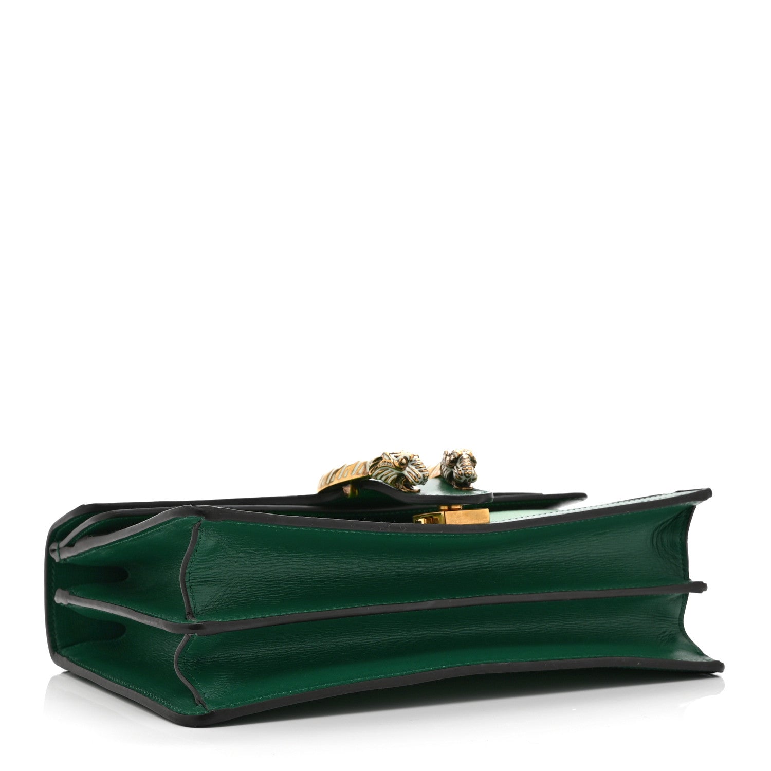 Gucci Azalea Calfskin Enamel Small Dionysus Shoulder Bag New Shamarock Emerald Off White 4 of 11