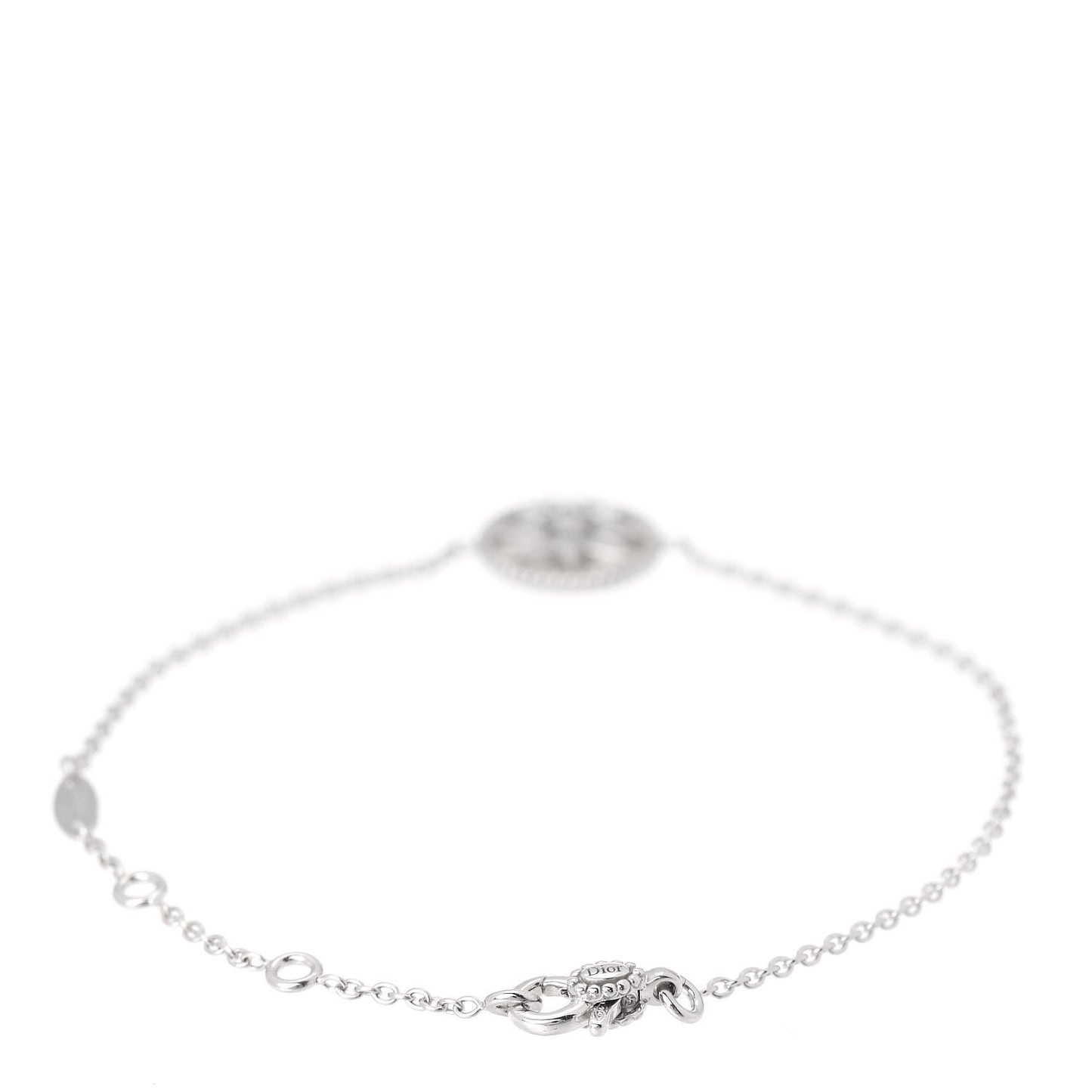 18K White Gold Diamond Mother of Pearl Rose Des Vents Bracelet