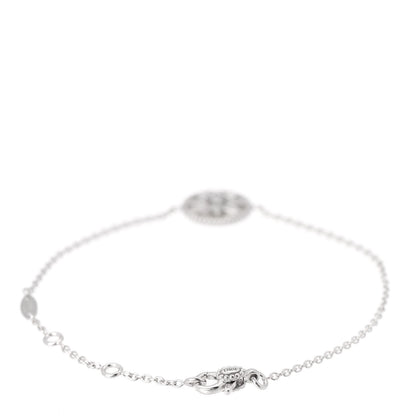 Christian Dior 18K White Gold Diamond Mother of Pearl Rose Des Vents Bracelet 3 of 7